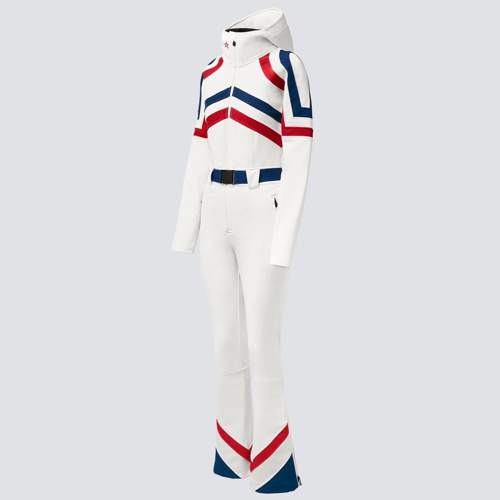 Perfect Moment Tignes Stripe One Piece Ski Suit